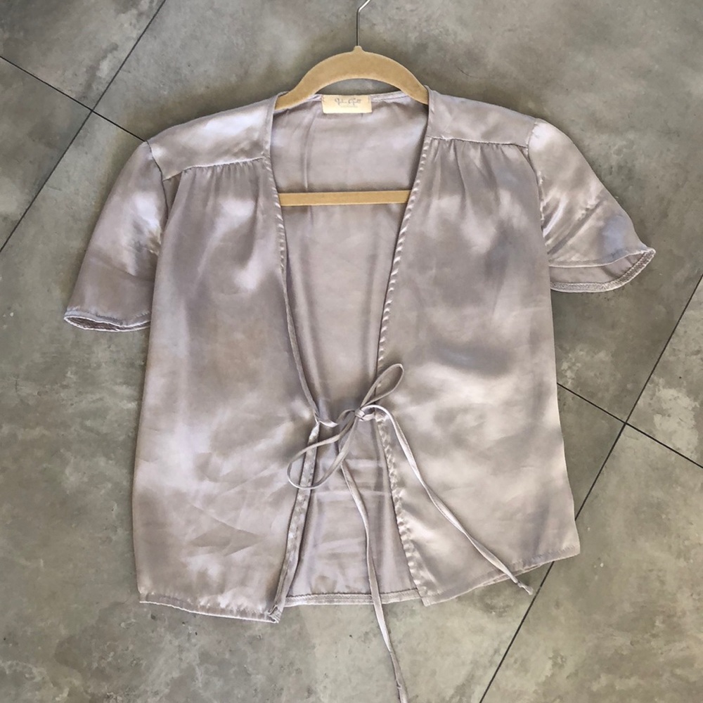 Brandy Melville Silk Tie front top